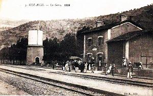 SIDI-AICH - LA GARE - 1916
